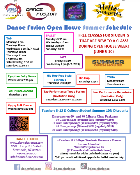 Dance Fusion Open House